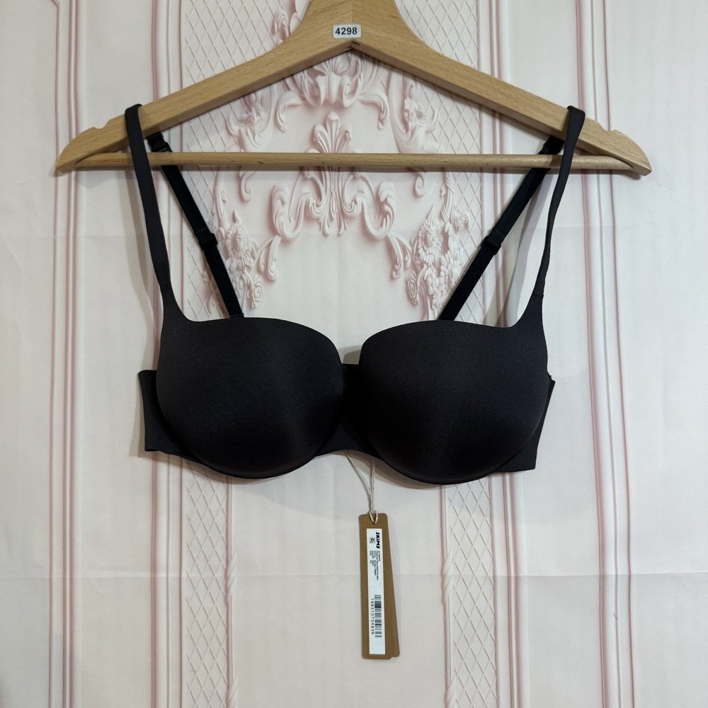 Skims SOLD Ultimate Push Up Balconette Bra Onyx Black Size SOLD